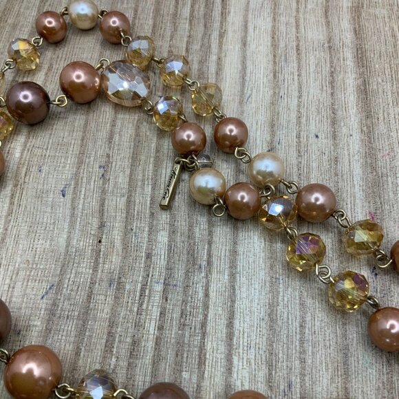 Kenneth Cole Long Single Strand Beaded AB Necklace - Picture 6 of 7